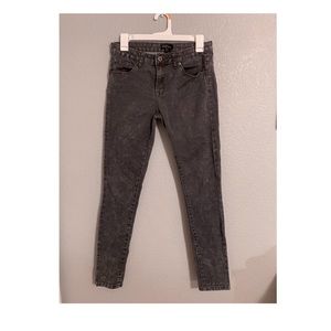 Forever 21 Dark Grey Acid Wash Denim Jeans